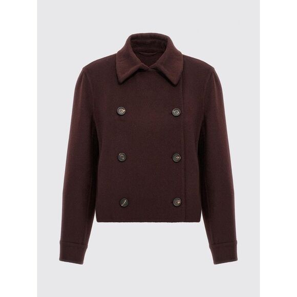 Brunello Cucinelli Coat Woman Burgundy